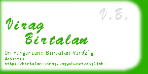 virag birtalan business card